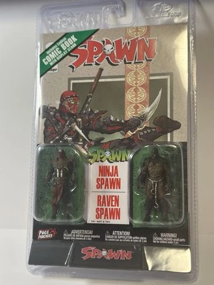 McFarlane Page Punchers Ninja Spawn Raven Spawn 2 Pack 3" Figure with Comic Book - Image 1 of 4