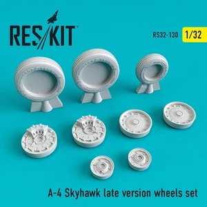 Reskit 1/32 Douglas A-4 Skyhawk Late Version Wheels set for Trumpeter/Hasegawa - Picture 1 of 1