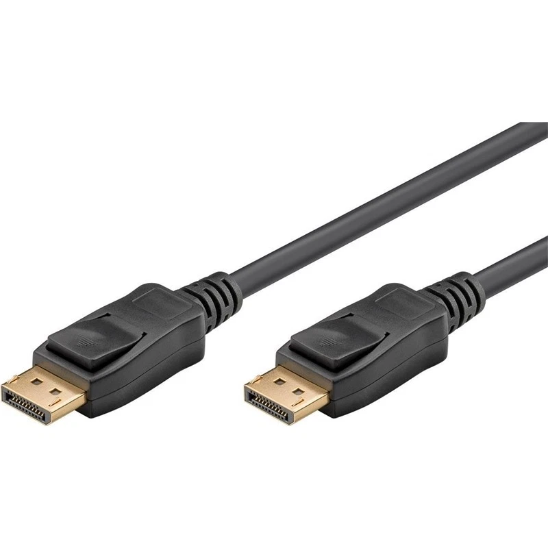 Display-Port-Kabel beidseitig Stecker 1.4 4K/5K/8K UHD Ultra HD schwarz 1m - Bild 1 von 1
