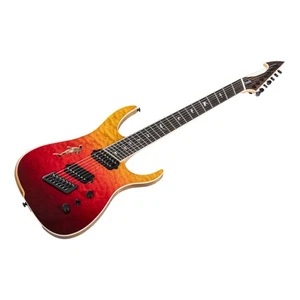 Ormsby Hype GTR 7 Shark Ltd Multiscale QM SU - Sunset *NEW* fanned frets - Picture 1 of 12