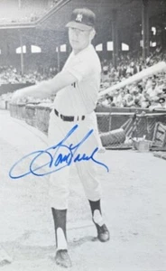 Tom Tresh New York Yankees 1961-1969 Signed 3x5 Postcard JSA COA AQ52837 - Picture 1 of 3