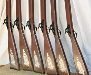 Wooden Cap Guns Muskets Box of Six (6) BRAND NEW Solid wood toys - Picture 1 of 10