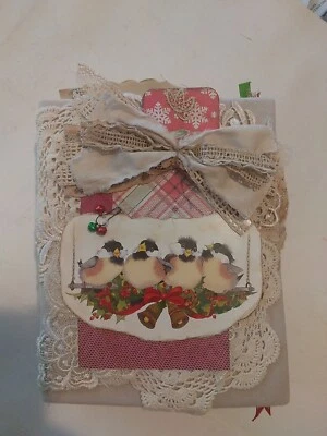 Junk Journal Antique Vintage Ephemera Handmade  Christmas 98 Pg Grandma Core - Image 1 of 4
