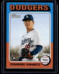 2024 Topps Heritage High Number Rookie Yoshinobu Yamamoto Dodgers RC - Picture 1 of 2