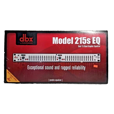 dbx 215s EQ Dual-Channel, 15-Band Graphic Equalizer - New in Open Box - Image 1 of 4