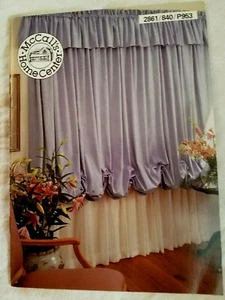 Mccall WINDOW ESSENTIAL 24pg instruction booklet Illustrated Home Decor How To - Picture 1 of 7