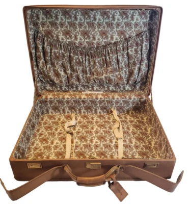 Vintage Hartmann Faux Leather Luggage Suit Case Vinyl Lockable with Keys GOOD - Image 1 of 4