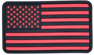 USA AMERICAN COUNTRY GRAN BANDERA BLACK OPS ROJO TÁCTICO PVC GANCHO MORAL PARCHE - Imagen 1 de 2