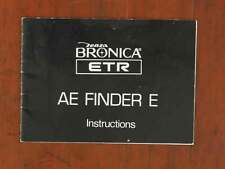 BRONICA AE FINDER E INSTRUCTION BOOK/25121