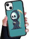 Hard Phone Case Grim Reaper Sharpens Scythe For Iphone 11 12 13 14 15 Pro Max