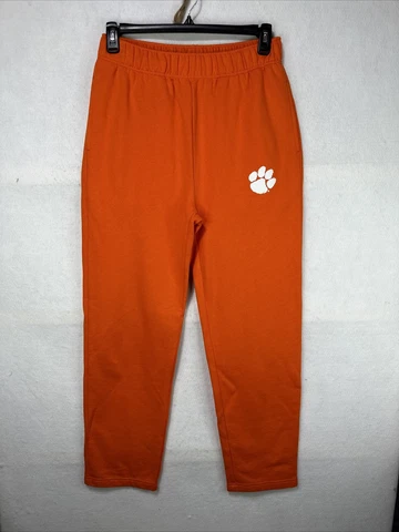 Clemson Tigers Mens Medium Orange Fleece  Sweatpants Fanatics Drawstring Waist Cover