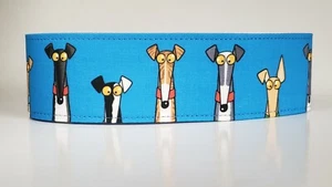 They Do Stare by Richard on Blue Skipworth . 50mm Martingale Collar, Greyhound - Picture 1 of 1