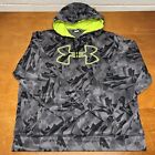 Sweat à capuche homme Under Armour grand pull camouflage gris chasse