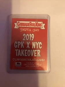 Tarjeta de boceto Topps Garbage Pail Kids 2019 - 1/1 - artista Joe Grotesque - Imagen 1 de 2