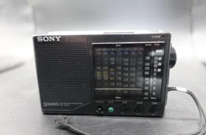 Sony ICF-SW22 SW FM AM Radio Portátil Negro Audio Sonido Usado Funcionamiento... - Imagen 1 de 11