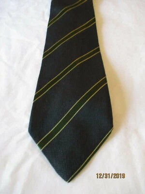 Corbata de cuello de seda a rayas verdes J Crew Foto 1 de 2