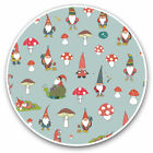 2 x Vinyl Stickers 20cm - Garden Gnomes Mushroom Gnome Cool Gift #14595