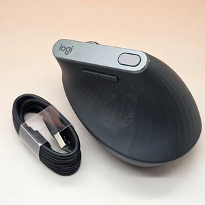 Logitech MX Vertical Advanced Wireless Bluetooth Mouse - Black 910-005447 - Afbeelding 1 van 5