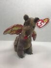 Ty Beanie Baby Dragon Scorch With Errors 1998 P E Pellets
