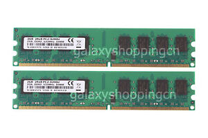 4GB 2X 2GB PC2-4200U DDR2-533MHz 2RX8 240pin DIMM Desktop Memory RAM Low Density