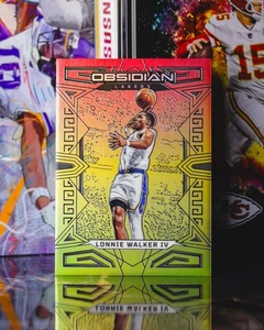 2022-23 Obsidian #81 Lonnie Waker IV Electric Etch Red Yellow & Green Flood /75 - Bild 1 von 2