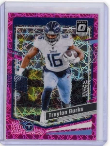 Panini Donruss Optic Treylon Burks #194 Pink Velocity 2023/79 SSP - Imagen 1 de 2