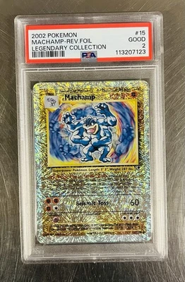 2002 Pokemon Machamp Legendary Collection Reverse Holo 15/110 PSA 2 - Image 1 of 4