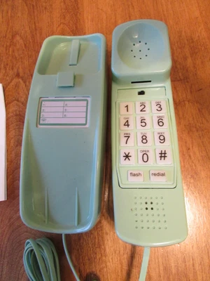 Soporte de pared de escritorio de teléfono estilo trimline de teléfono vintage Foto 1 de 3