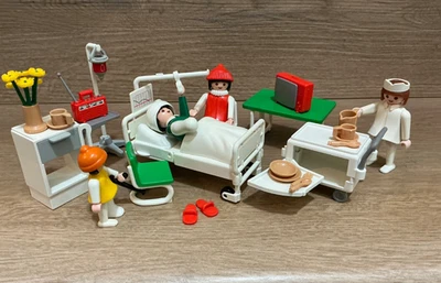 Playmobil 3495 Hospital Patient Room Vintage Complete - Image 1 of 4