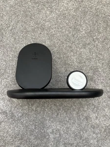 Belkin 3-in-1 Wireless Dock Charger for Apple Watch Phone AirPods Black - Zdjęcie 1 z 10