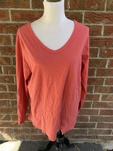 Soft Surroundings Top Womens size Large Red Clay Belmond Tunic Shirt NWT - Picture 1 of 5