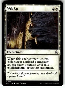 MTG Magic The Gathering Marvel's Spider-Man Card #21 Web Up - Picture 1 of 4