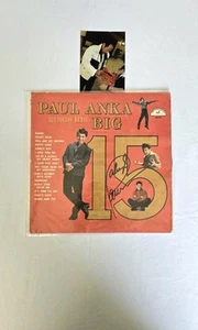 SIGNED Paul Anka Sings His Big 15 ABC-PARAMOUNT MONO-ABC-323 VINYL Record Album - Picture 1 of 5