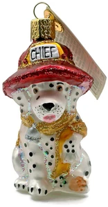 Dalmatian Pup Ornament Firehouse Old World Christmas OWC Holiday Tree Decoration - Picture 1 of 10