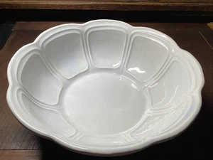 Vintage McCoy Large Bowl Light Blue Wash Paneled Petaled #7529 - Picture 1 of 7