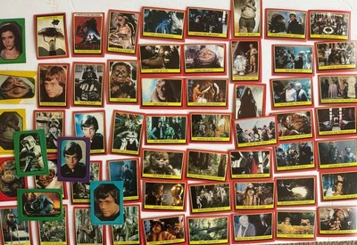 1983 TOPPS STAR WARS RETURN OF THE JEDI CARDS + STICKERS ~ LOT of 60 - Image 1 of 3