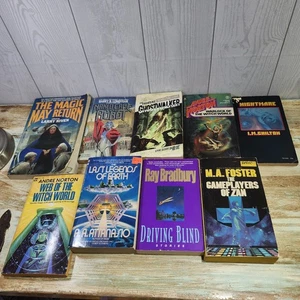 Vintage Paperback Science Fiction Lot Of 9 Books - Picture 1 of 16