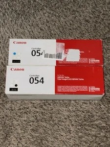 Canon 054 Zestaw 2 kaset z tonerem czarno-cyjanowym - nowy - Zdjęcie 1 z 3