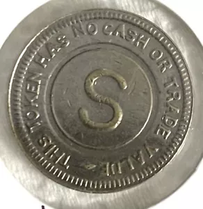 Vintage Gaming Game "S" Token - This Token Awarded For Skill - 20mm - Free Shipping! - Bild 1 von 4