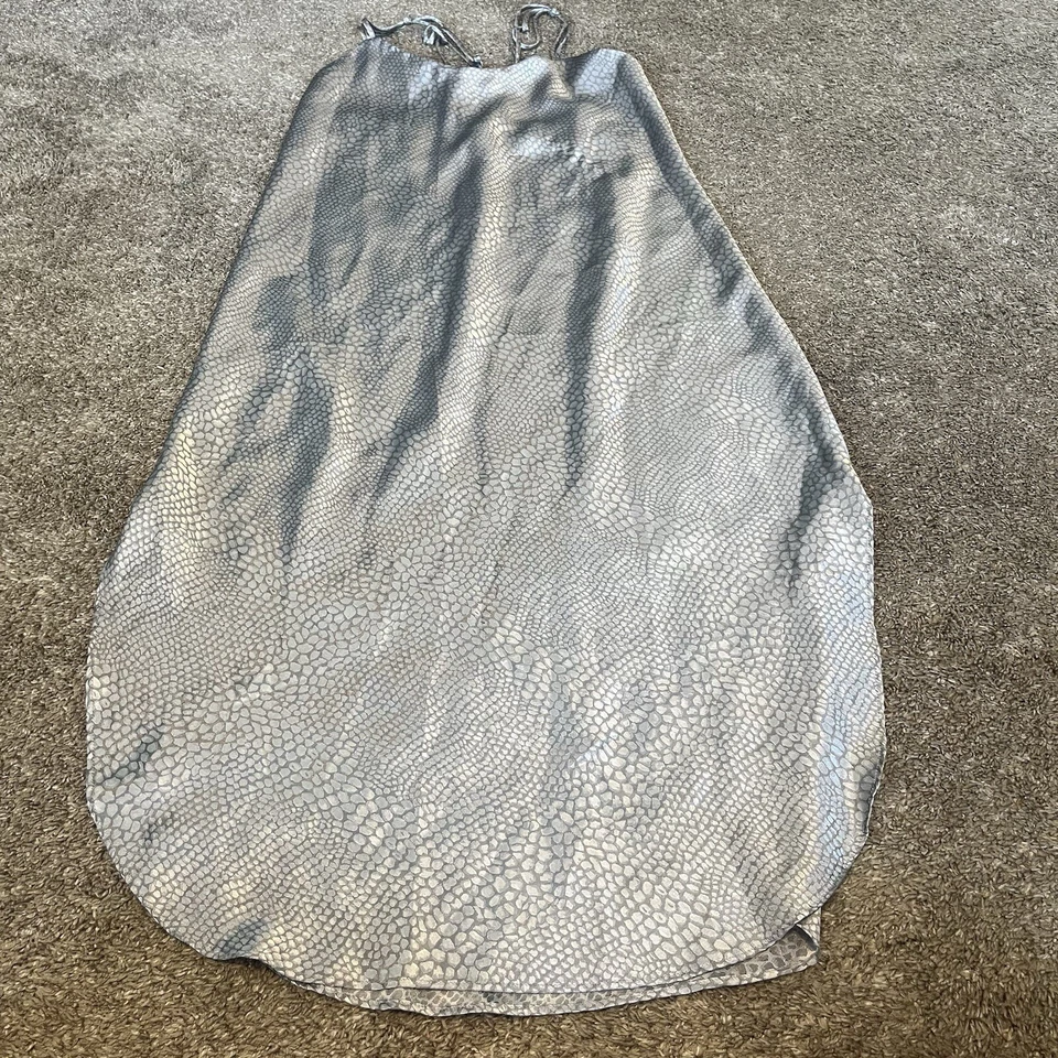 Camisola La Intimates vintage prata estampa animal fenda tamanho grande anos 90 Y2K - Imagem 1 de 4