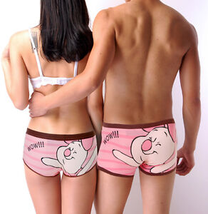 Disney Underpants Underwear Women Brief Couple Brief Boxer Piglet Pink U-59