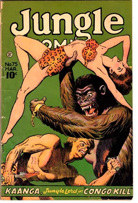 Jungle Comics # 75 (VG 4.0) 1946. GGA cover and art. Kaanga. - Image 1 of 3