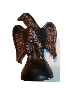 EAGLE Vintage Cast Iron Flag Pole Topper Furniture Architectural Finial - Picture 1 of 6