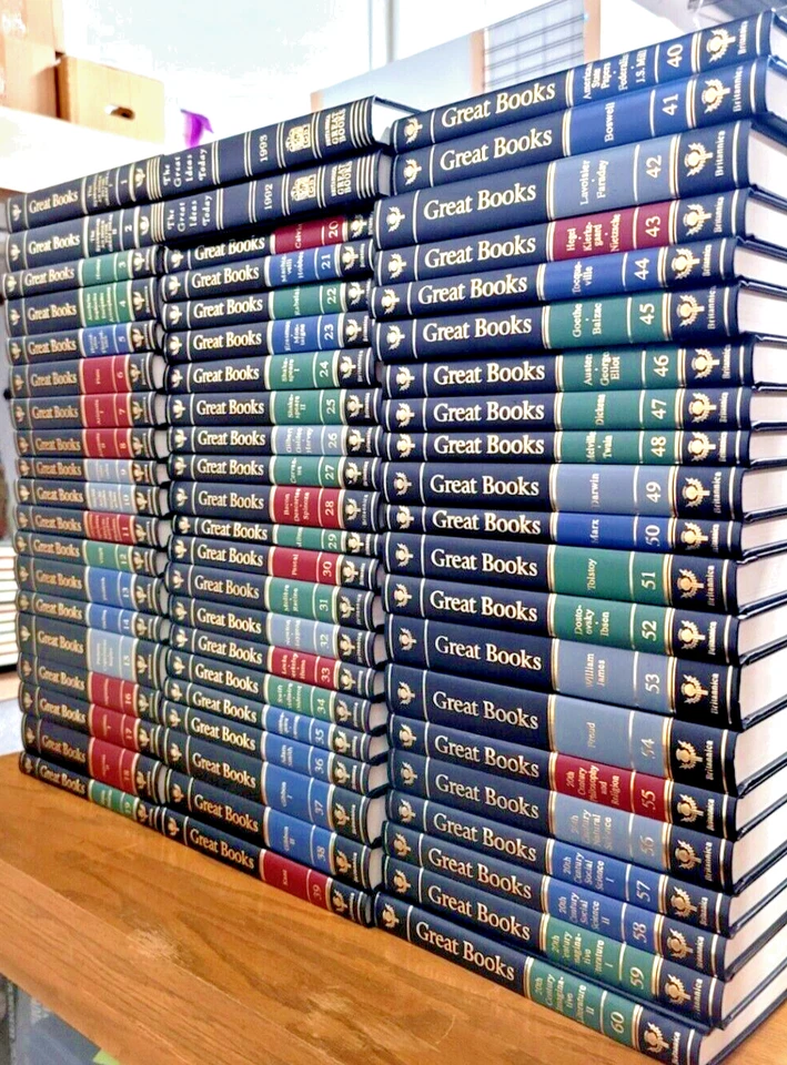 Britannica's 2nd Ed. GREAT BOOKS WESTERN WORLD 60 vols (complete)Plus 2 Bonus Bk Foto 1 de 4