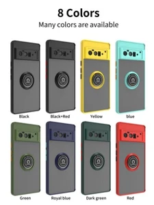 For Google Pixel 6 Pro Case Shockproof Magnetic Ring Stand Armor Case Cover - Picture 1 of 24