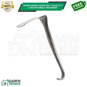 Retractor vaginal Jackson hoja de 7"" 1,5"" x 4"" obstetra/ginecólogo quirúrgico grado alemán - Imagen 1 de 8