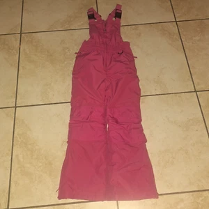 🩷 Lands' End The Squall Grow-A-Longs Pink Snow Bib - Girls Size 6 S - Picture 1 of 4