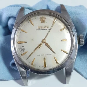 Vintage Rolex Pre Explorer Shock Resisting Steel Automatic Head Only Watch 6352 - Picture 1 of 11