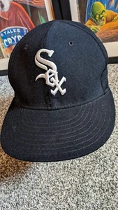 Cappello Cappello Vintage New Era 59Fifty Chicago White Sox 7 1/8 Made In USA Diamante USA - Foto 1 di 12