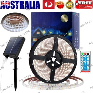 5M LED Solar Strip Light Flexible Tape Lamp Outdoor Garden Decor Lights 8 Modes - Picture 1 of 11